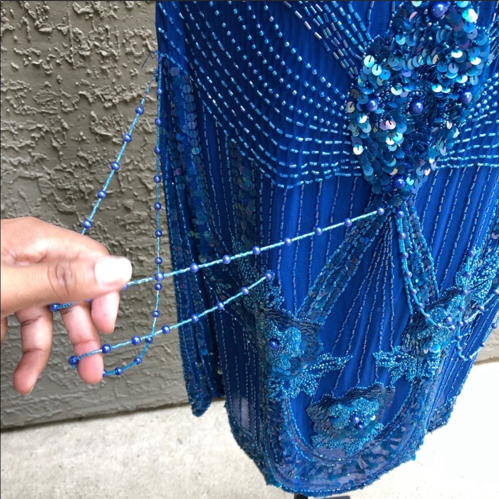 🥶Vintage Beaded & Sequin Lillie Rubin Dress (S) - Picture 5 of 16